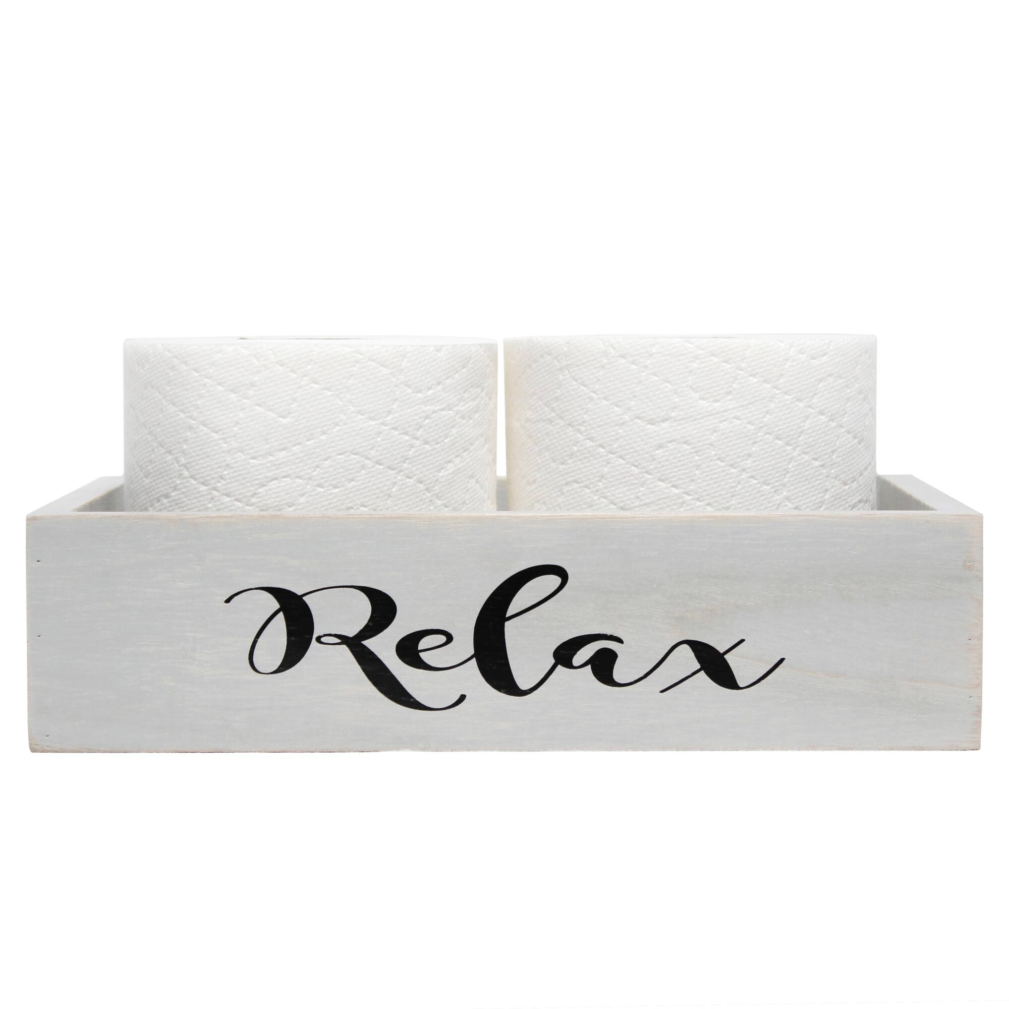 Elegant Designs Small Gray Wash Towel Holder, Frame & Toilet Paper Holder Set